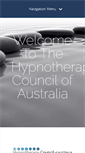 Mobile Screenshot of hypnotherapycouncilofaustralia.com